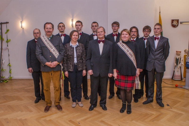 2014m. gruodis „Šiaurys“ su Lietuvos ambasadoriumi Berlyne po kalėdinio koncerto.